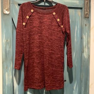 Long sleeve tunic sweater